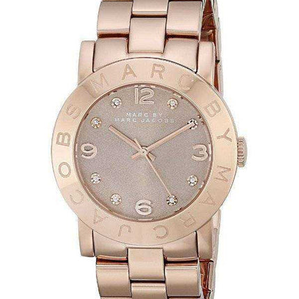 Orologio da donna Marc By Marc Jacobs Amy Dexter con quadrante in oro rosa e oro MBM3221