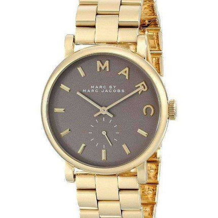 Marc By Marc Jacobs Baker quarzo quadrante grigio placcato oro MBM3281 orologio da donna