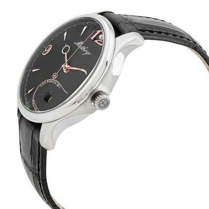 Orologio da uomo Mathey-Tissot Edmond in edizione limitata con cinturino in pelle a cuore aperto quadrante nero automatico MC188