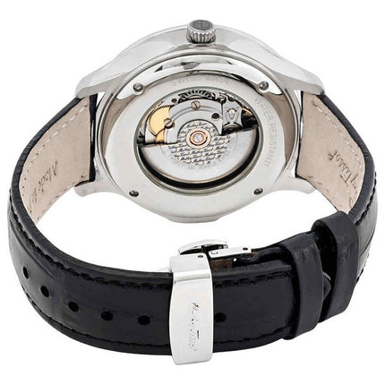 Orologio da uomo Mathey-Tissot Edmond in edizione limitata con cinturino in pelle a cuore aperto quadrante nero automatico MC188