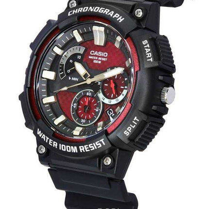 Casio Cronografo analogico retrogrado standard al quarzo MCW-200H-4A MCW200H-4 100M Orologio da uomo