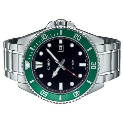 Orologio da uomo Casio Standard Analogico Acciaio Inossidabile Quadrante Nero Quarzo MDV-107D-3 200M