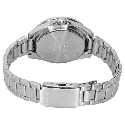 Orologio da uomo Casio analogico standard in acciaio inossidabile quadrante nero al quarzo MDV-10D-1A1