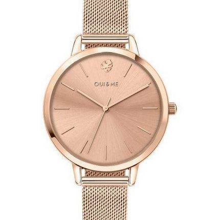Oui & Me Grande Amourette Orologio da donna al quarzo in acciaio inossidabile tono oro rosa ME010021