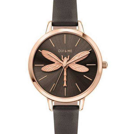 Oui & Me Amourette Grey Sunray quadrante cinturino in pelle quarzo ME010074 orologio da donna