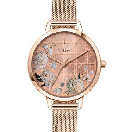 Oui & Me Fleurette Orologio da donna al quarzo in acciaio inossidabile tono oro rosa ME010105