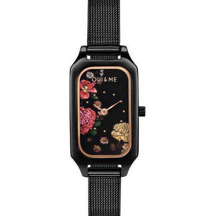 Orologio da donna Oui & Me Finette nero opaco con quadrante in acciaio inossidabile ME010122