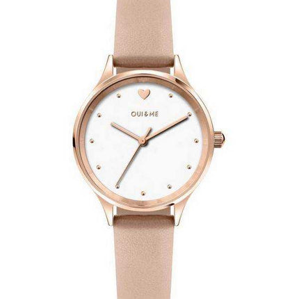 Orologio da donna Oui & Me Bichette quadrante bianco cinturino in pelle quarzo ME010167