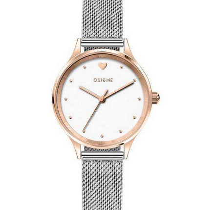 Orologio da donna Oui & Me Bichette quadrante bianco in acciaio inossidabile al quarzo ME010169