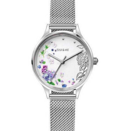 Orologio da donna Oui & Me Bichette quadrante bianco in acciaio inossidabile al quarzo ME010175