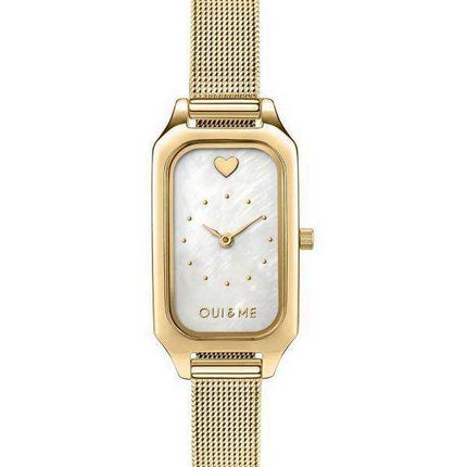 Oui & Me Finette quadrante bianco tono oro acciaio inossidabile quarzo ME010198 Orologio da donna
