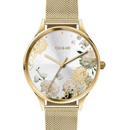 Oui & Me Bichette Orologio da donna con quadrante argentato tono oro in acciaio inossidabile ME010230