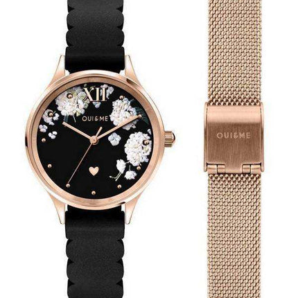 Orologio da donna Oui & Me Bichette quadrante nero opaco cinturino in pelle quarzo ME010241 donna