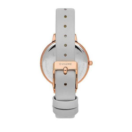 Oui & Me Amourette accenti di cristallo cinturino in pelle quadrante argento quarzo ME010289 orologio da donna con bracciale
