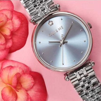 Oui & Me Etoile orologio da donna in acciaio inossidabile con quadrante blu al quarzo ME010293