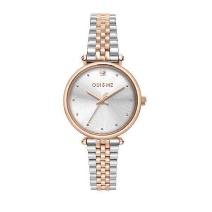 Oui & Me Etoile orologio da donna bicolore in acciaio inossidabile con quadrante argentato al quarzo ME010294