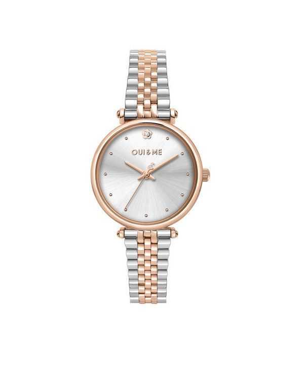 Oui & Me Etoile orologio da donna bicolore in acciaio inossidabile con quadrante argentato al quarzo ME010294