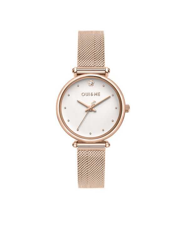 Oui & Me Etoile orologio da donna in acciaio inossidabile oro rosa quadrante bianco al quarzo ME010297