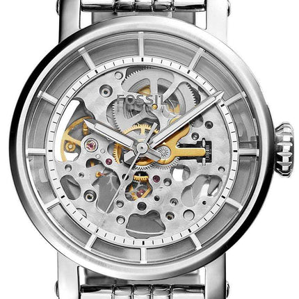 Fossil Original Boyfriend Automatic Skeleton Dial Acciaio inossidabile ME3067 Orologio da donna
