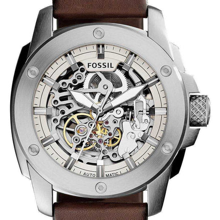Orologio da uomo con quadrante scheletrato automatico modello ME3083 Fossil