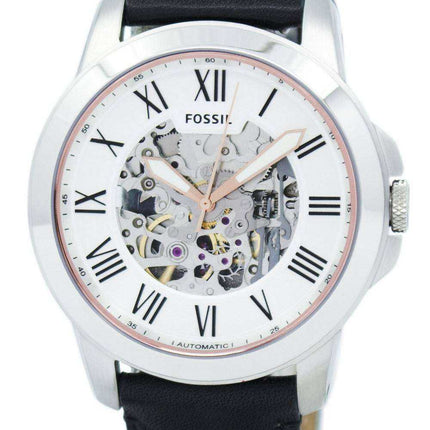 Orologio da uomo Fossil Grant Automatic Silver Skeleton Dial ME3101