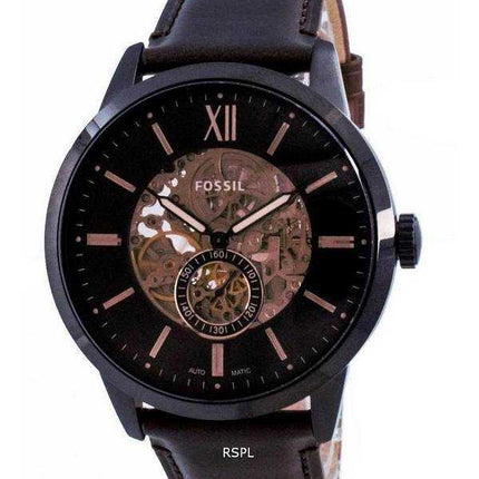 Fossil Townsman Brown Dial Automatic Skeleton ME3155 Orologio da uomo