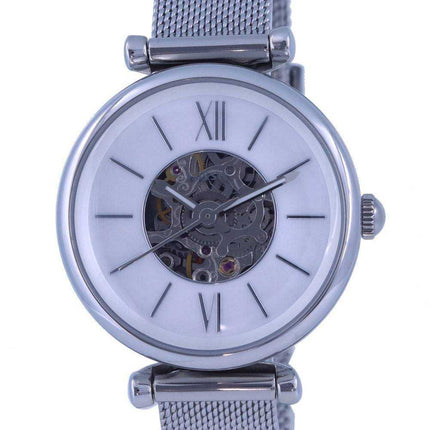 Orologio da donna Fossil Carlie Mini Skelton con quadrante in madreperla automatico ME3189