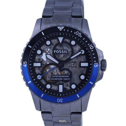 Orologio da uomo Fossil FB-01 Open Heart quadrante nero automatico ME3201 100M da uomo
