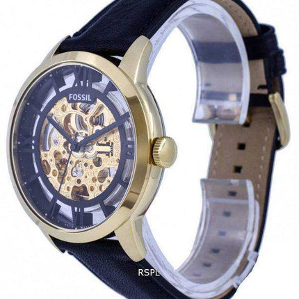 Orologio da uomo Fossil Townsman in pelle con quadrante scheletro automatico ME3210