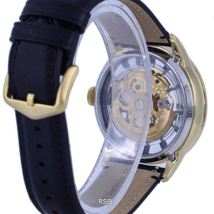 Orologio da uomo Fossil Townsman in pelle con quadrante scheletro automatico ME3210