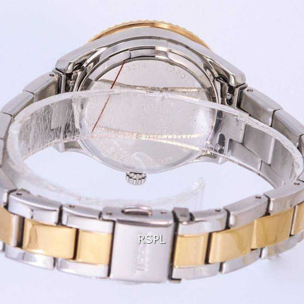 Fossil Stella accenti di cristallo quadrante argento automatico ME3214 orologio da donna