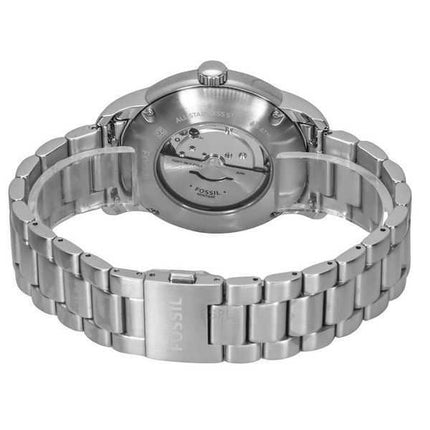 Orologio da uomo Fossil Heritage in acciaio inossidabile con quadrante blu automatico ME3244