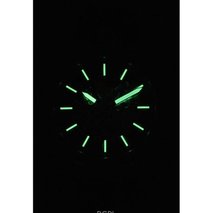 Orologio da uomo Fossil Everett con cinturino in pelle marrone e quadrante scheletrato verde, automatico ME3261