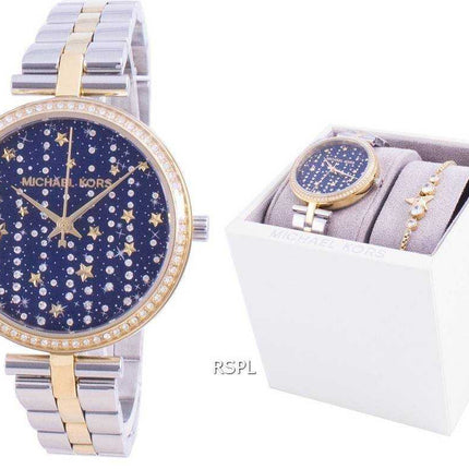 Michael Kors Maci Diamond Accents Quartz MK1021 con orologio da donna in confezione regalo