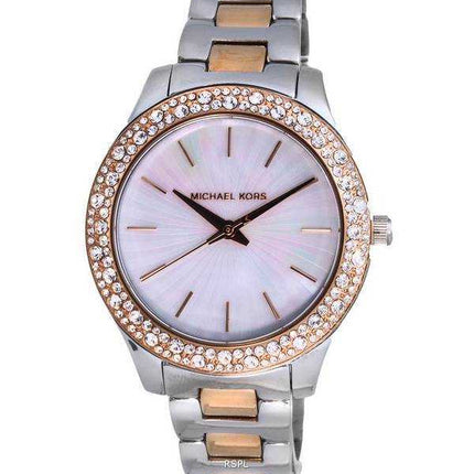 Orologio da donna Michael Kors Liliane Crystal Accents Quartz MK1048 con set regalo