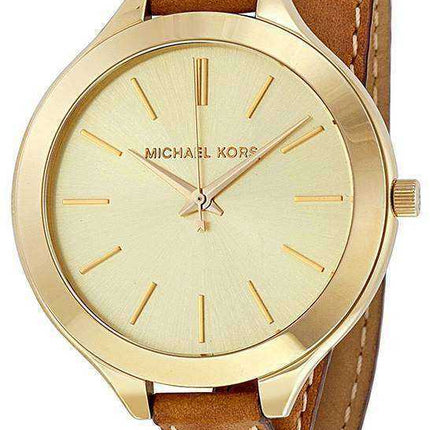 Orologio da donna Michael Kors Runway Champagne Dial Tan Leather MK2256