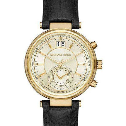 Michael Kors Sawyer Champagne Dial Date Display MK2433 Orologio da donna