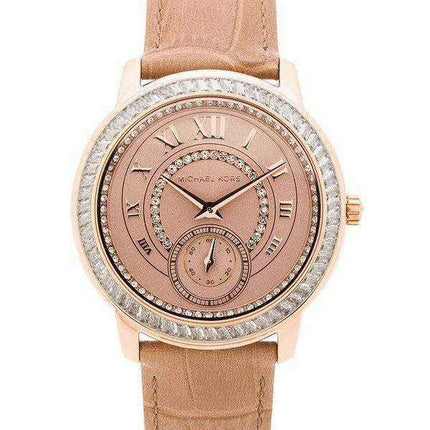 Orologio da donna Michael Kors Madelyn in oro rosa con quadrante beige MK2448