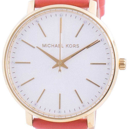 Orologio da donna Michael Kors Pyper quadrante bianco con accenti di diamanti al quarzo MK2892