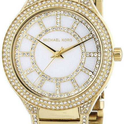Michael Kors Kerry - Orologio da donna con tono dorato e tono dorato in cristallo MK3312