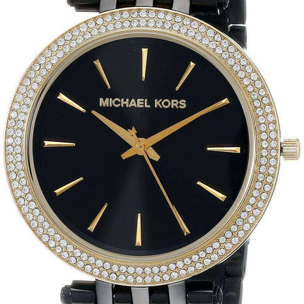 Michael Kors Darci quadrante nero cristalli MK3322 orologio da donna
