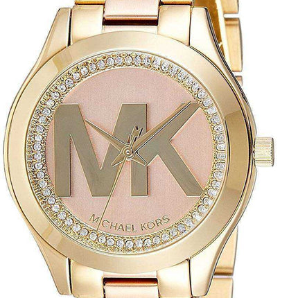 Michael Kors Mini Slim Runway Quartz Diamond Accent MK3650 Orologio da donna