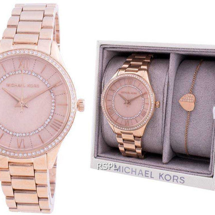 Michael Kors Lauryn MK4491 Quarzo con accenti di diamanti con set regalo Orologio da donna