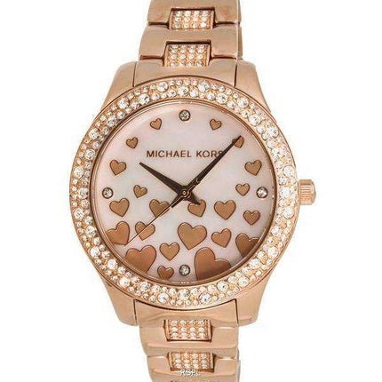Orologio da donna Michael Kors Liliane con accenti di cristallo quadrante in madreperla al quarzo MK4597