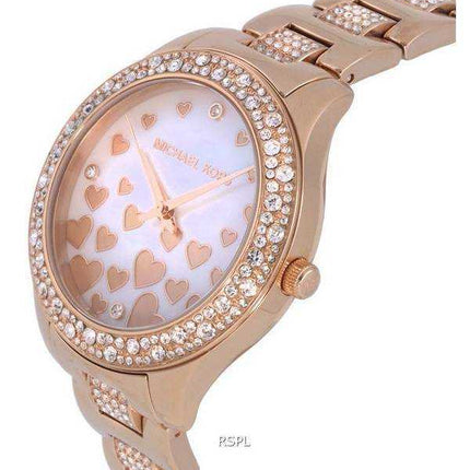 Orologio da donna Michael Kors Liliane con accenti di cristallo quadrante in madreperla al quarzo MK4597