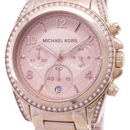 Orologio da donna Michael Kors placcato oro rosa Blair Glitz MK5263