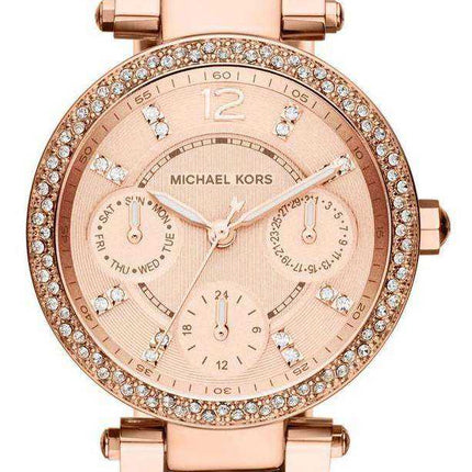 Cristalli Michael Kors in oro rosa con guscio di tartaruga MK5841 - Orologio da donna