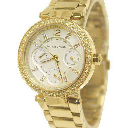 Michael Kors Mini Parker Champagne Glitz Dial Crystals MK6056 Orologio da donna