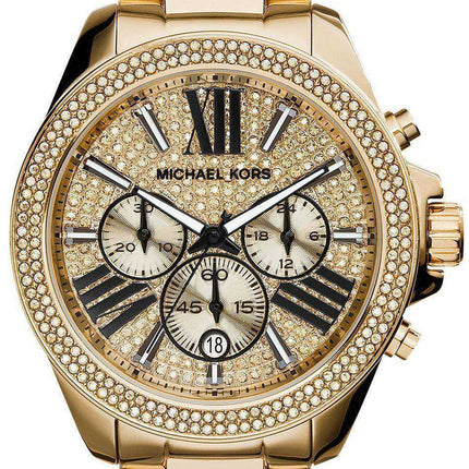 Michael Kors Wren Cronografo Crystal Pave Dial MK6095 Orologio da donna