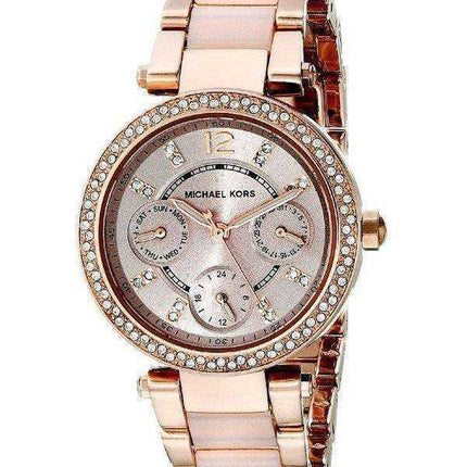 Orologio da donna Michael Kors Parker Mini multifunzione quadrante rosa MK6110
